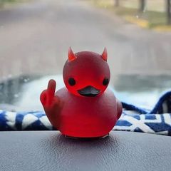 3Dプリント農場の源流メーカーが国境を越えた新しいlil'devil Ducky小悪魔中指透明アヒル