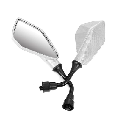 rearview mirror reflector, Motorcycle rearview mirror - white-1-pair-is-small-in-style-please-be-careful-when-photographing