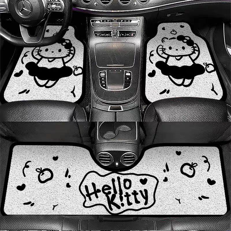 Cross-Border Hot-Selling Universal Car Floor Mats, Cuttable, Dirt-Resistant, Non-Slip, Easy to Clean, Dirt-Scraping Mats, Dropshipping