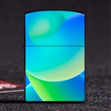 创意彩印金属外壳防风打火机 外贸货源批发支持带发煤油内胆火机