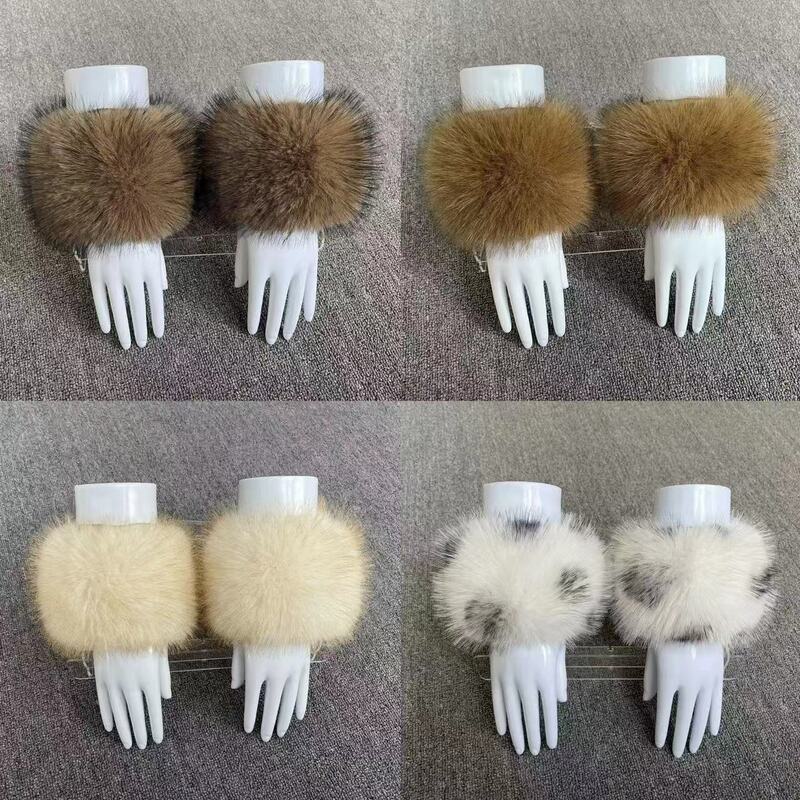 Mao Mao sleeve cover clothes accessories bracelet anti-dirty cuff terry fox Mao Mao sleeve fake sleeve imitation fur
