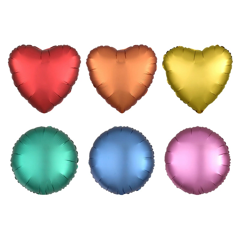 Воздушный шар «Любовь» из алюминиевой пленки/шар из алюминиевой фольги, персиковое сердце, круглое сердце, матовый монохромный воздушный шар из алюминиевой пленки 17inch