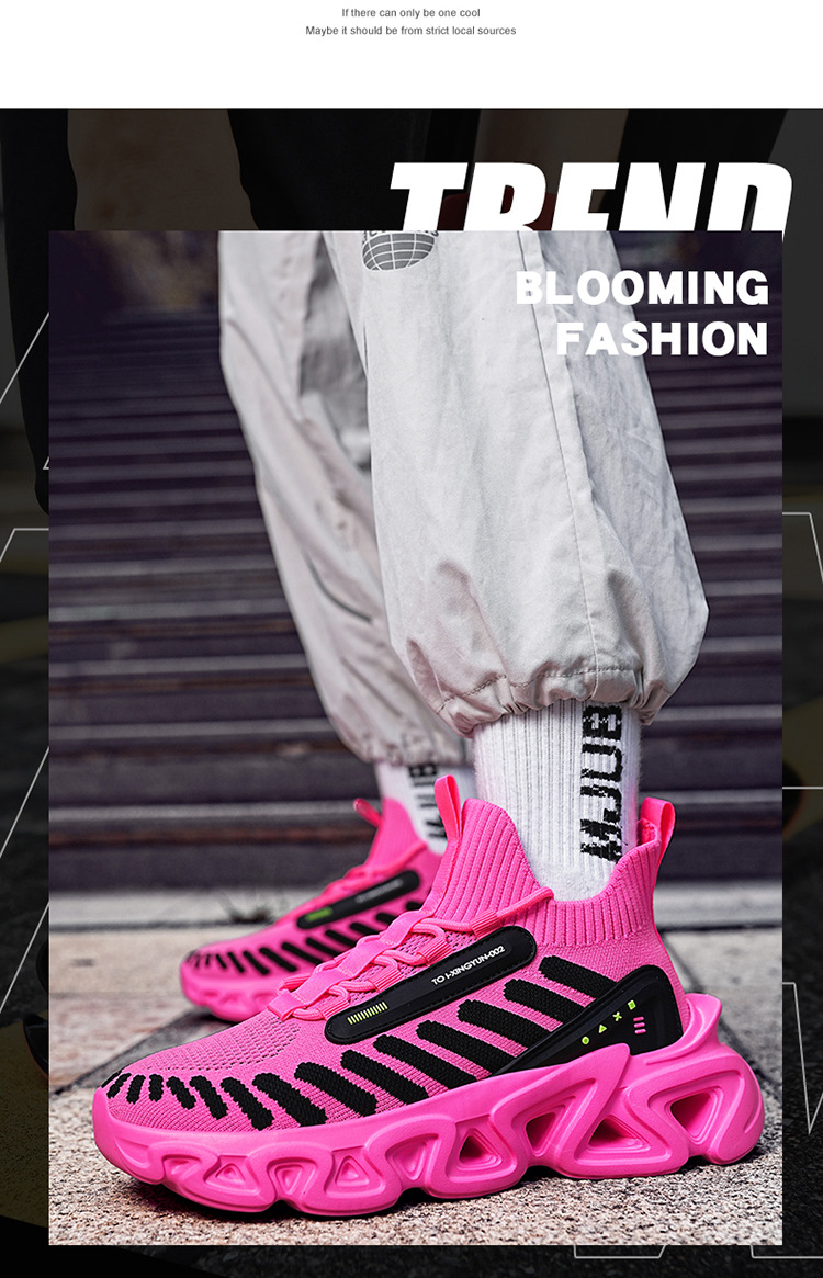 Men's Lightweight Breathable Mesh Trainers With Thick Sole_voghion.com