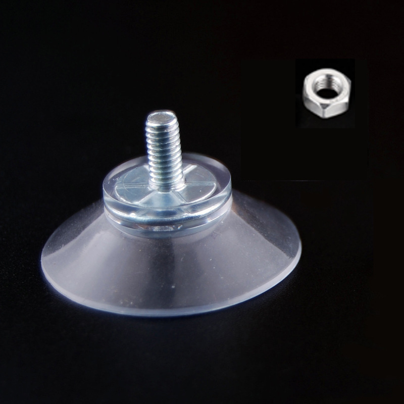 4cm transparente fuerte ventosa gancho M4 tornillo varilla tuerca de plástico almohadilla del pie fijo almacenamiento transfronterizo e-commerce venta caliente