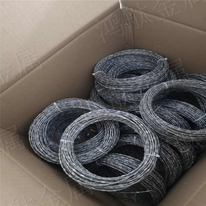 供应环形金刚砂线锯 切割玉石 高强度金刚石环形线-阿里巴巴