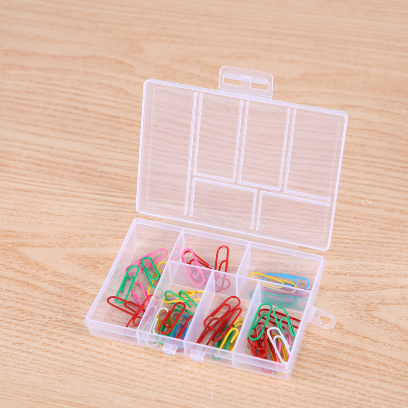 Plastic transparent earrings, accessory, storage system, accessories, storage box, 6 cells