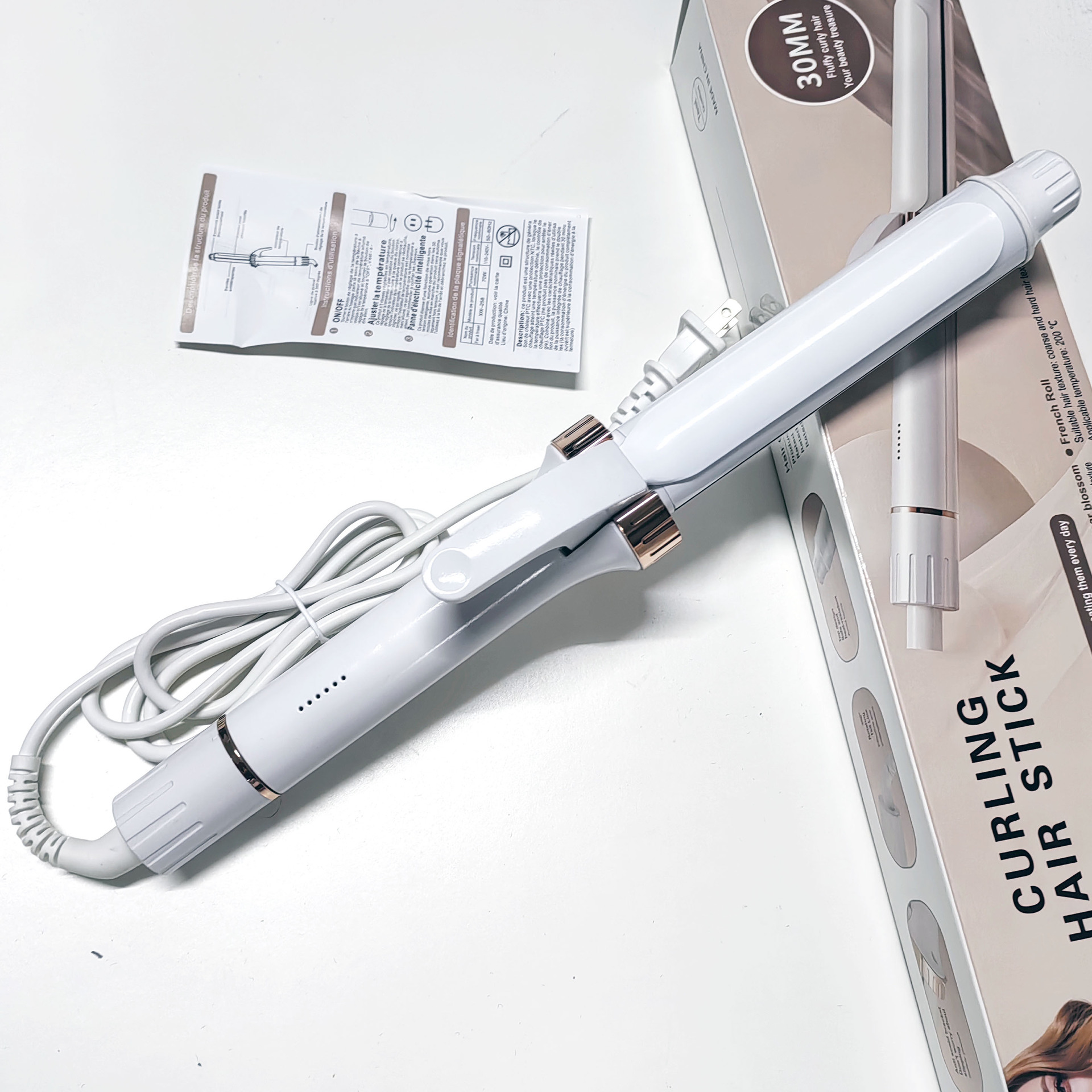 Cruce fronterizo de huevo clip de cabello varilla de cabello rizador automático gran onda rizador de cabello dormitorio portátil mayorista image 29