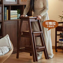 梯凳家用梯子折叠楼梯两步凳子踏步阶梯高低凳爬梯登高实木三步梯