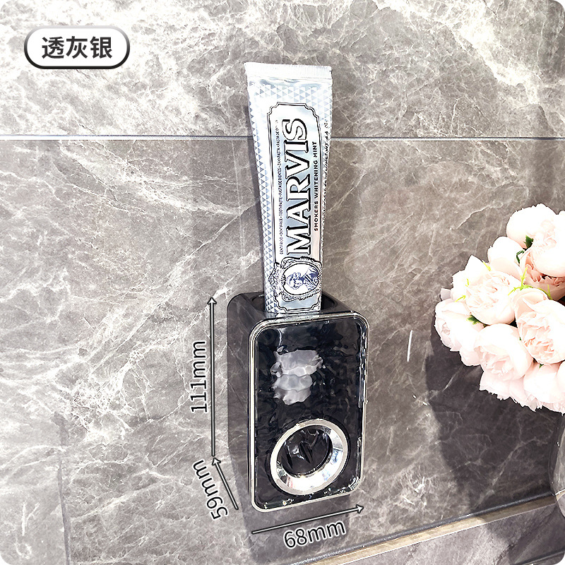 Estante de cepillo de dientes con ventosa Taza de enjuague bucal sin perforación Cepillo de dientes Taza de dientes Montado en la pared Cepillo de dientes Estante de pasta de dientes