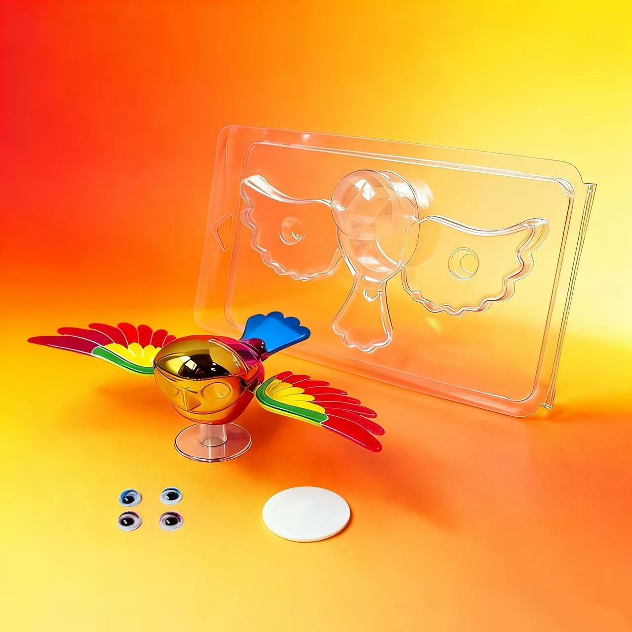 [Alas móviles con pájaros voladores] 3D decoración tridimensional espejo retrovisor de automóvil viento libre de electricidad juguetes creativos para automóviles image 8
