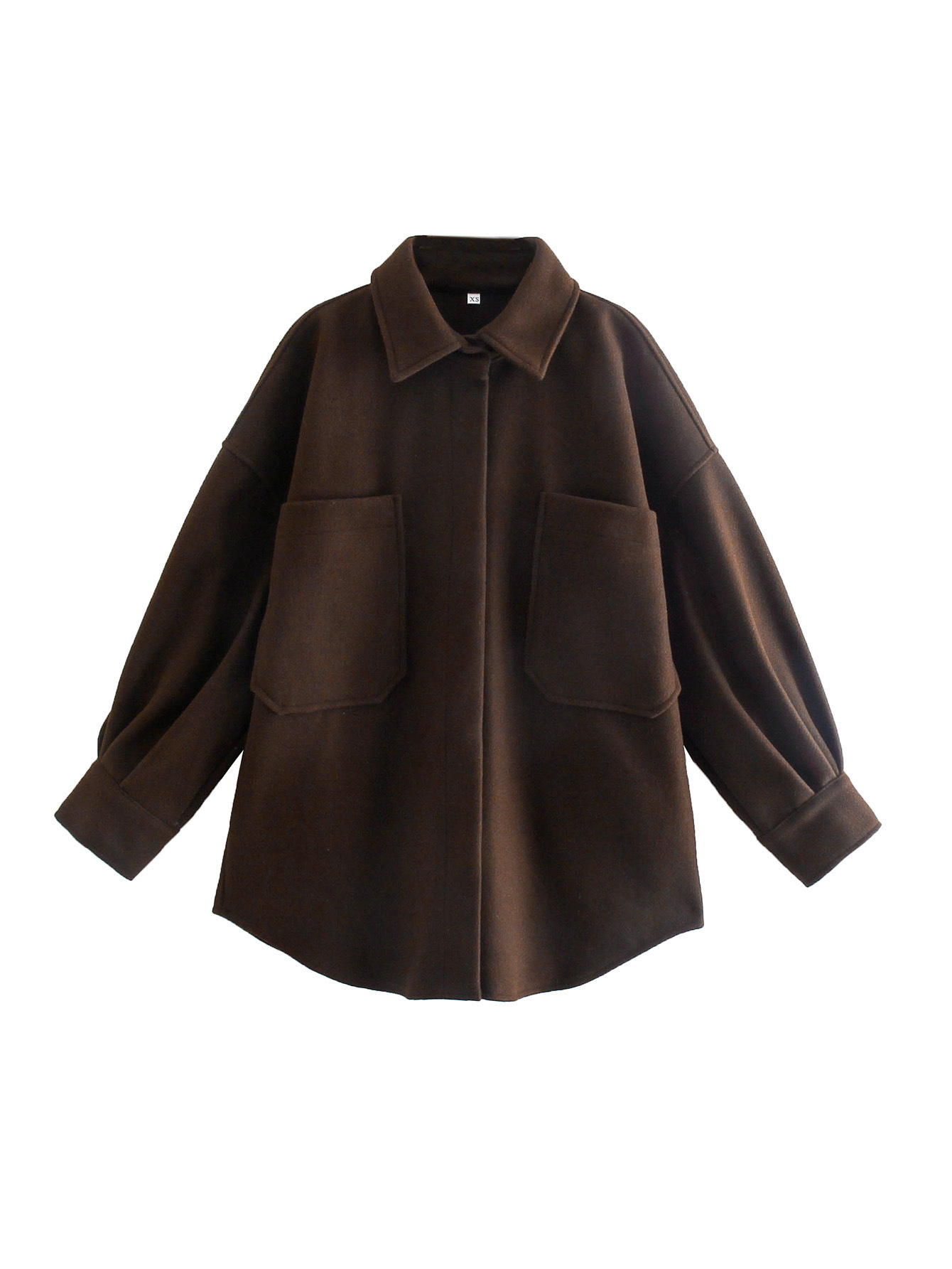 Women's Elegant Solid Color Single Breasted Coat Woolen Coat display picture 3