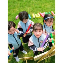 小学生校服套装春秋新款运动会英伦风儿童表演班服幼儿园园服