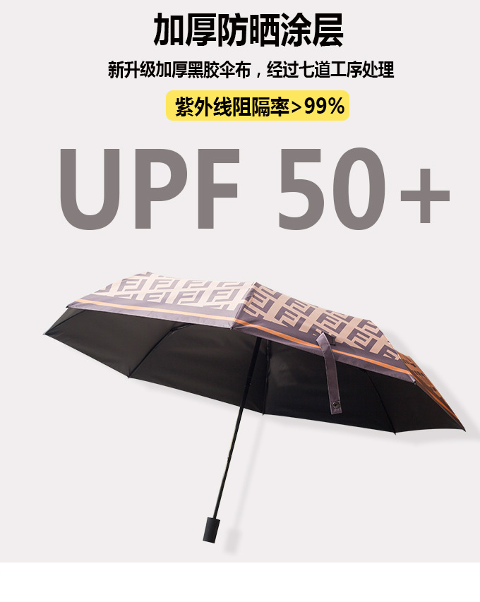 法式太阳伞遮阳伞折叠小洋伞晴雨两用防晒防紫外线三折伞男雨伞女-阿里巴巴