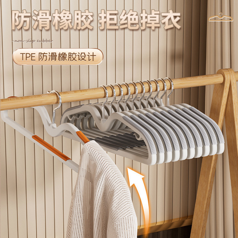 矮脖子衣架无痕防肩角防滑加粗款家用衣撑衣柜挂衣服不起包晾衣架|undefined