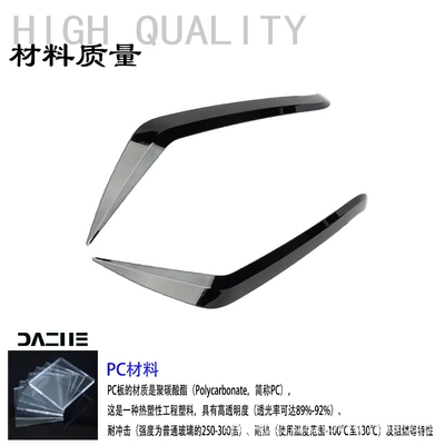 Suitable for 15-25 Vespa: Motorcycle front windshield - dark-color