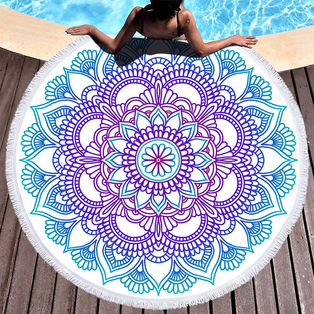 760g Weight Beach towel Home Textiles & Decor Type Superfine Fiber Material Geometric Pattern Casual, Ethnic Style Style Casual Ethnic Style Geometric Superfine Fiber Beach Towel Towels 6