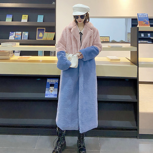 Plus Size Warm Faux Rabbit Fur CoatƤ������Ů�b����ë�±�ů