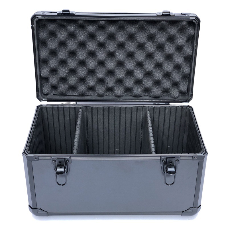 En stock al por menor gran aleación de aluminio Caja de Herramientas máquina de cruce de almacenamiento caja de aluminio instrumento equipo modelo avión caja de embalaje