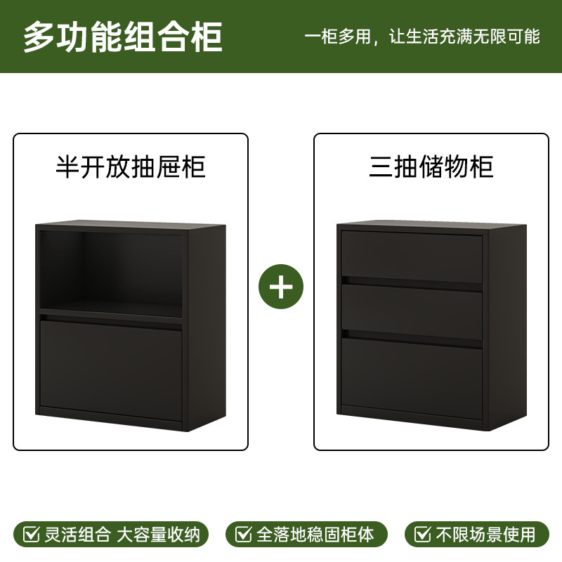 实木书柜置物柜矮柜大容量靠墙客厅用落地书架格子柜展示柜储物柜|undefined