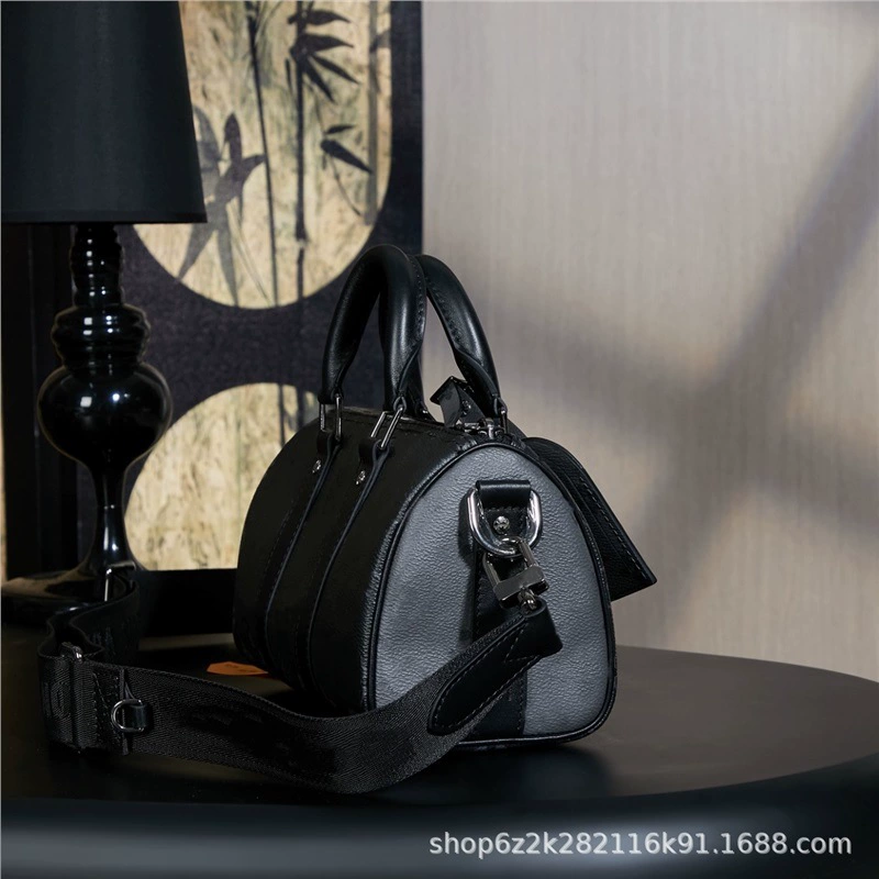 M&LV Donkey высокая версия, мужская сумка-спенсер, черная, Keepall25, сумка через плечо, боковая подушка 25