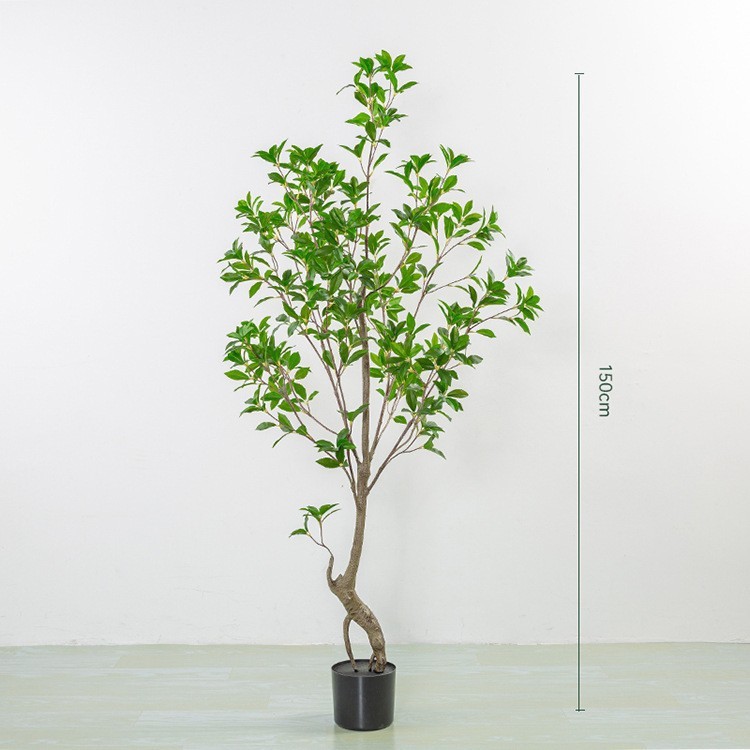 Gran planta de simulación nórdica, sala de estar de plátano para viajeros, plantas verdes falsas, plantas en macetas, ventanas para el hogar, decoración de paisajes, plantas verdes de simulación