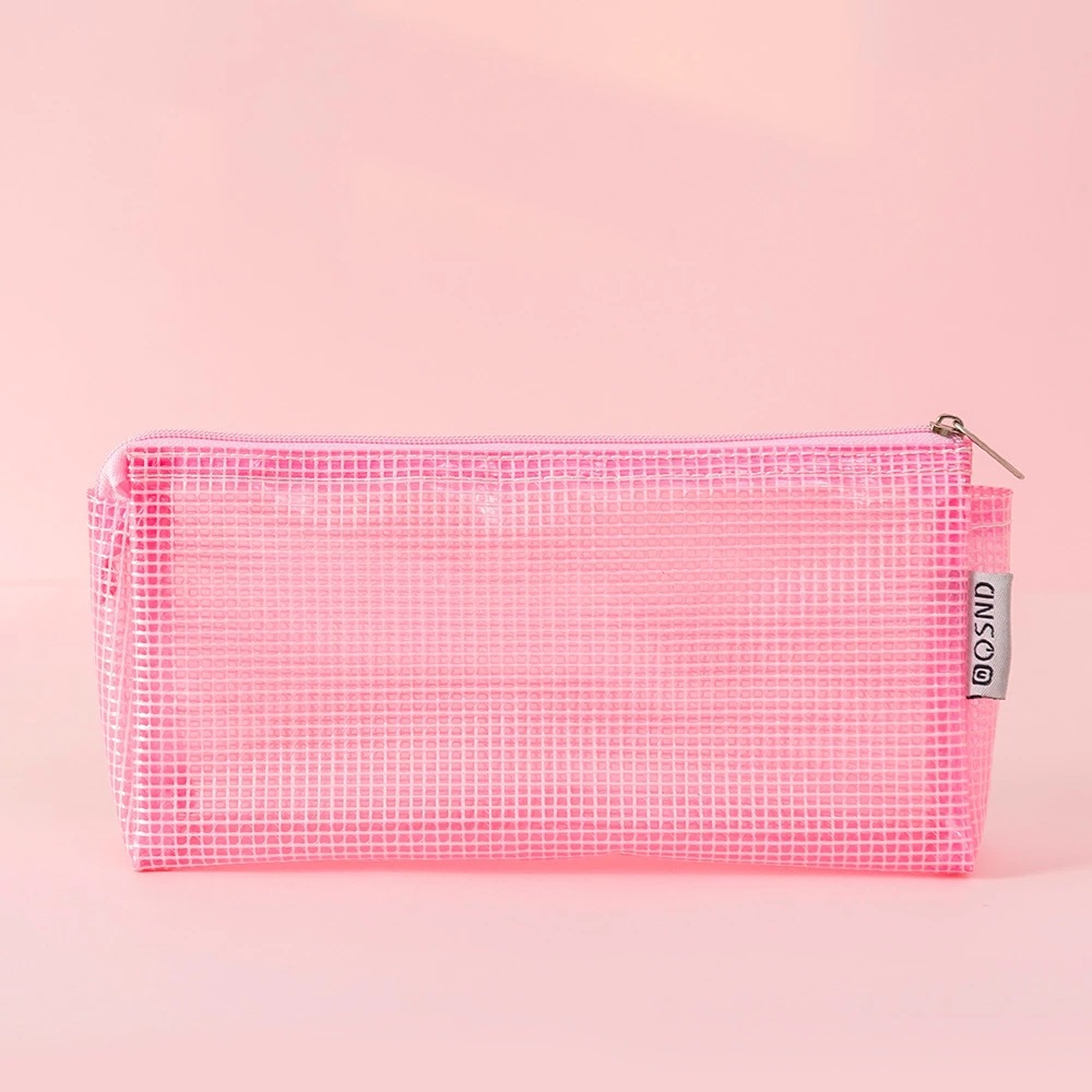 Simple transparent pencil case PVC for students, school stationery, with your logo imprint 4