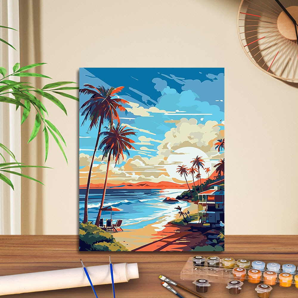 Transfronterizo jitdiy agente de pintura al óleo digital fabricantes al por mayor puestos de pintura al óleo artesanal pintura decorativa Amazon relleno de color