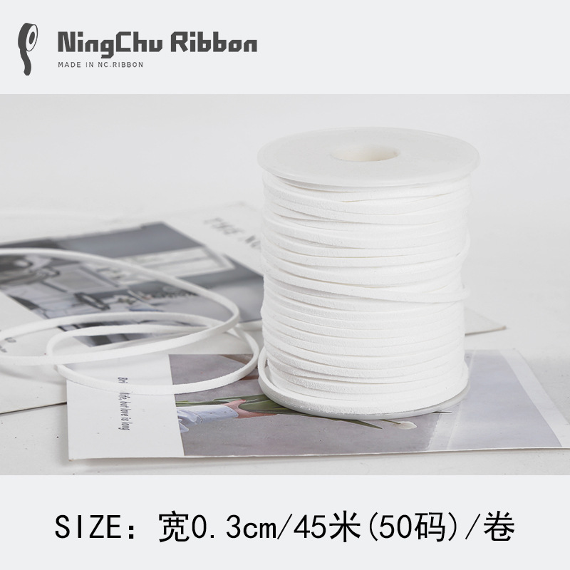 Coreano terciopelo deerskin cuerda floral terciopelo cinta ramo fresco cinta DIY regalo vaca cadena regalo decoración de la torta