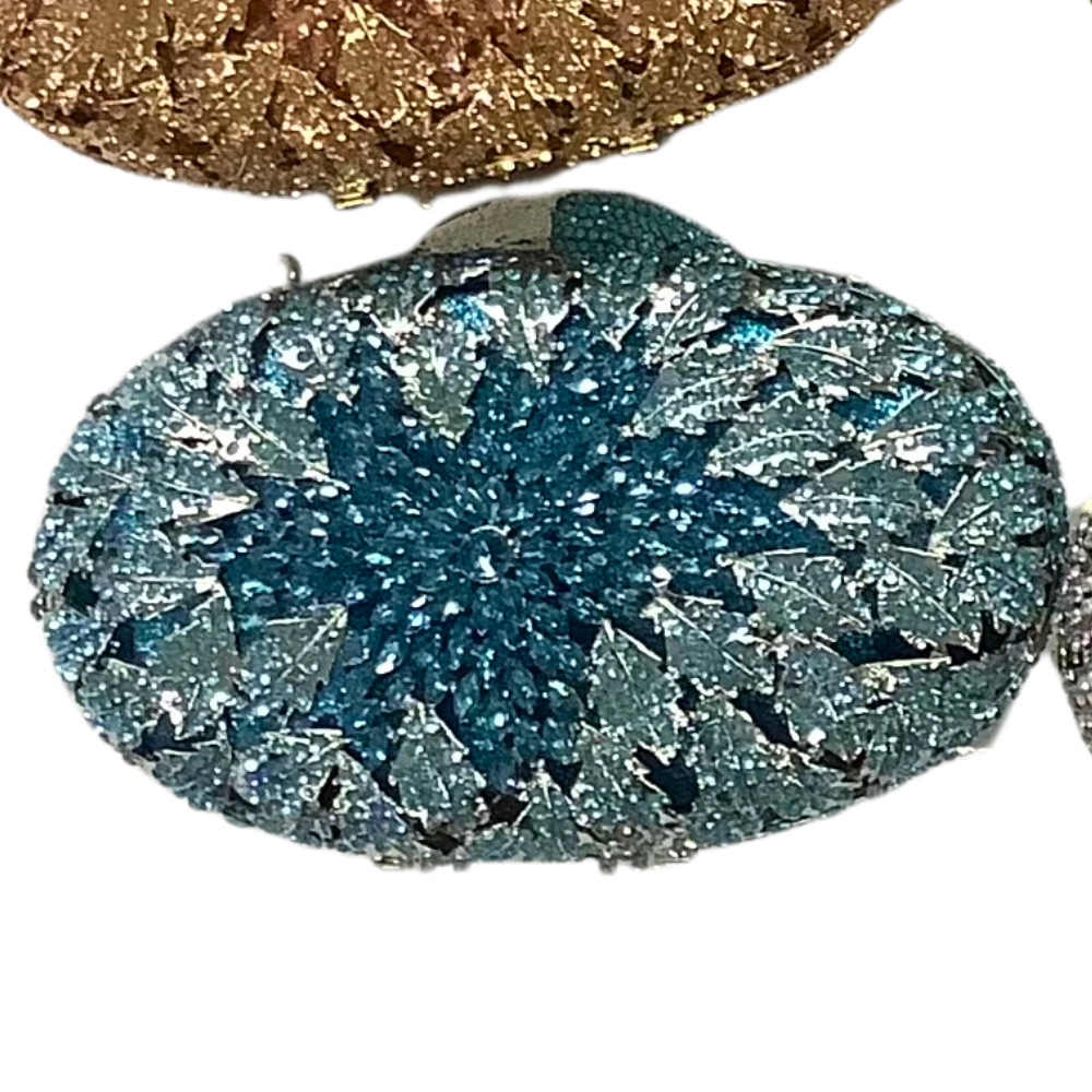 Bolsa de fábrica directa de diamantes transfronterizos bolsas de cristal de diamantes coloridas bolsas de cena vestidos bolsas de mano de mujer
