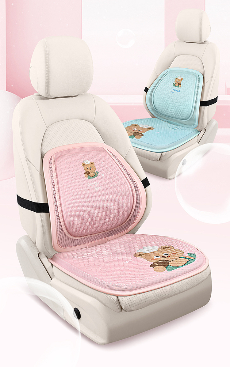 Factory Direct New Cartoon Gel Car Square Pad Waist Summer Silicone Pad Office Fat Pad Cool Mat