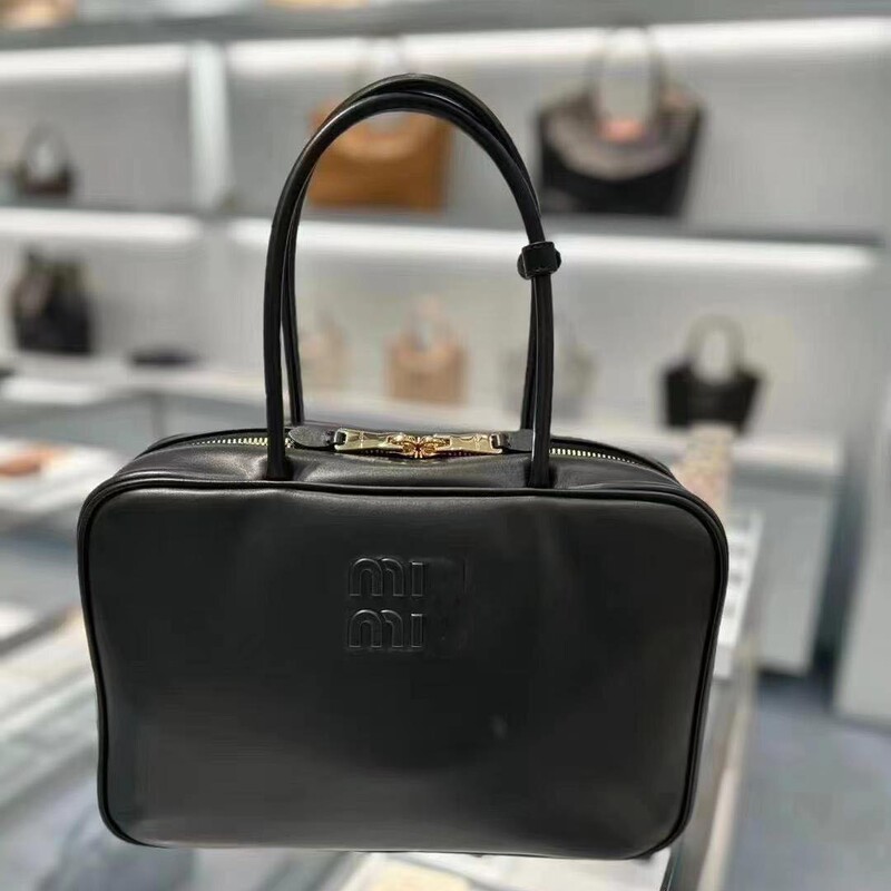 2024 New Briefcase Computer Bag Boston Retro All-match Large Capacity Portable European and American Fashion Bowling Bag