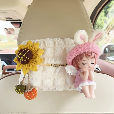 Box Advanced Sense Internet Celebrant – Car tissue box/set - yellow-sunflower-velvet-ear-powder-a-ni-puff-carton
