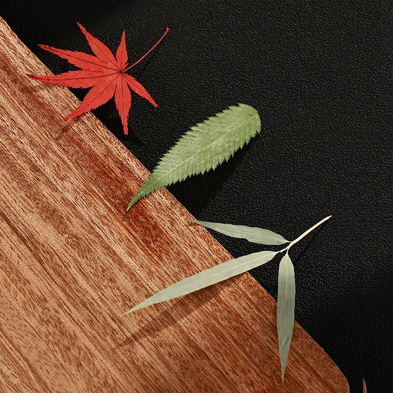 Бар Украшение для смешивания напитков Кленовый лист Бамбуковый лист Сушеный цветок Лист Украшение для коктейля Бокал для вина Винный знак Образец завода