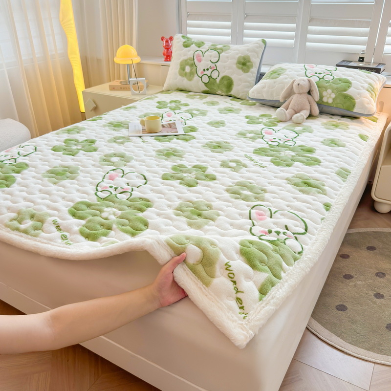 Nuevo colchón de leche grueso colchón de cama caliente colchón de franela antiestático colchón de cama caliente rápido