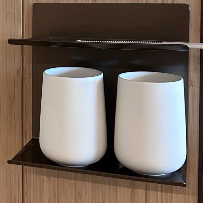 オールシーズン 5.0 同じスタイルの二層収納ラックホテルエンジニアリングバスルームハードウェアステンレス鋼つや消し電気メッキガングレー衛生|undefined
