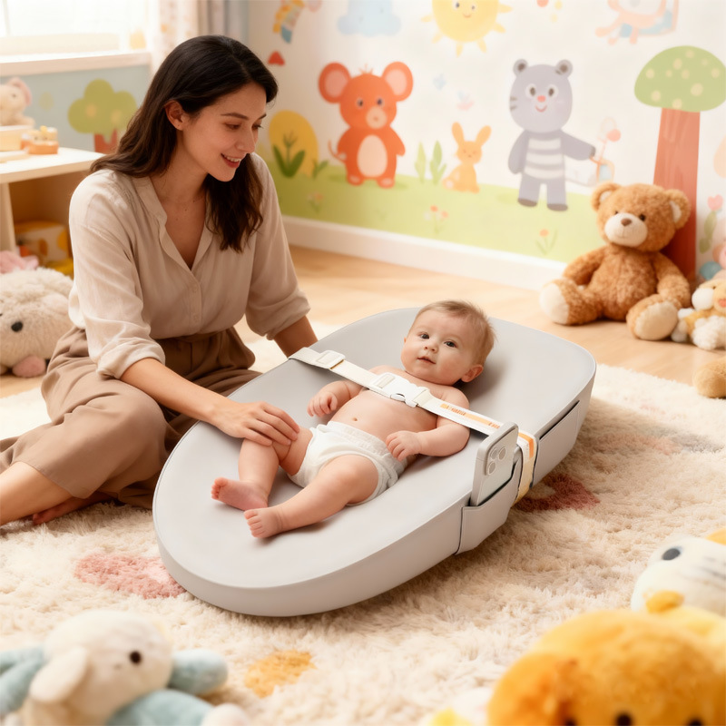Bubble Bear Baby Changing Table Special Mat Nursing Table Mat Crib Two-In-One Bed-In-Bed Cross-Border New Model