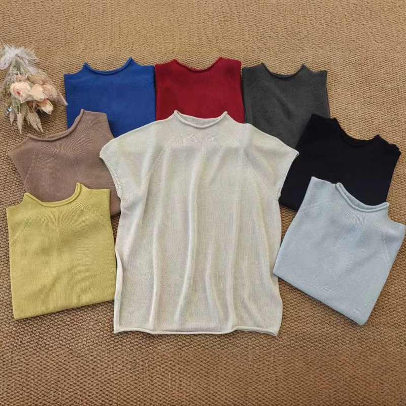 0623-12 Seamless One-Piece Washi Yarn Round Neck Top Highly Recommended 0623-12 Seamless One-Piece Washi Yarn Round Neck Top Highly Recommended