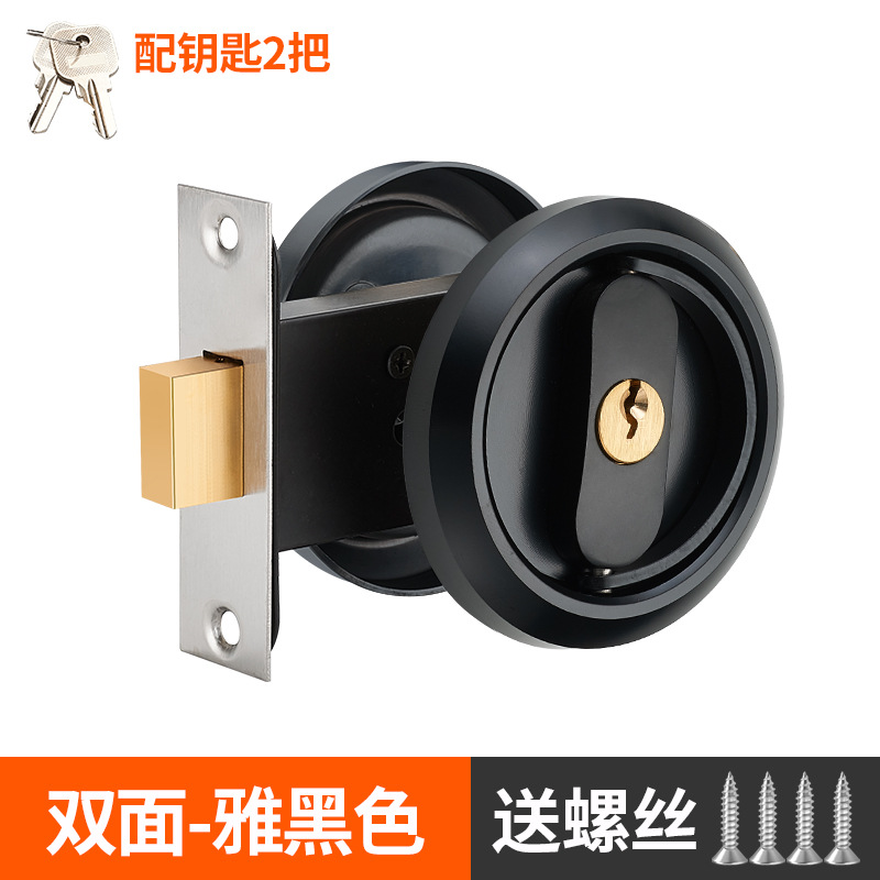 Cerradura de puerta invisible cerradura oculta cerradura de fondo pared deslizante cerradura de puerta doble gancho cerradura de puerta cerradura de acero inoxidable 304