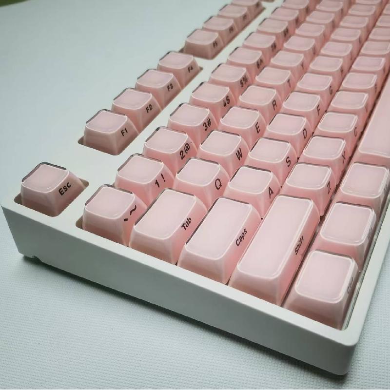 现货侧刻果冻系列键帽PC透明wooting磁轴机械键盘-0EM高度136键|undefined