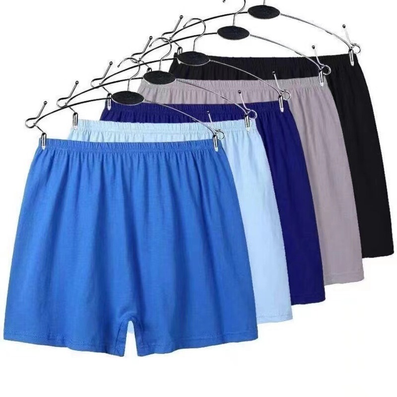 Cotton Underwear Men's Boxers Loose Dad Middle-aged and Elderly Boxers plus size High Waist Shorts Fat Pants