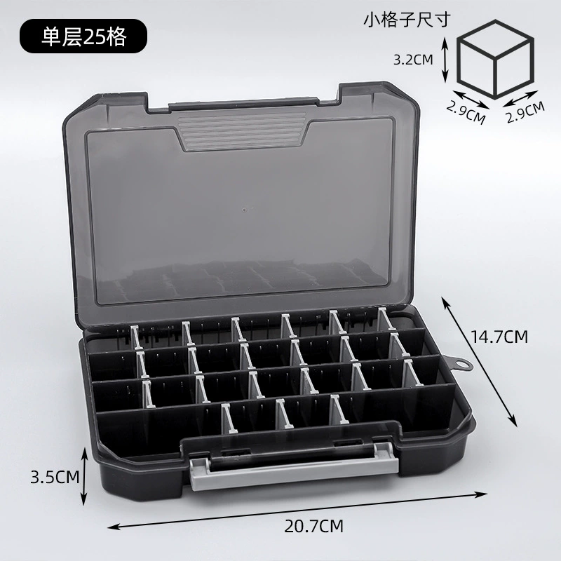 Storage box, small storage system, earrings, transparent plastic accessory