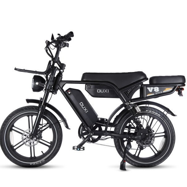Ouxi V8 Ultra Max New Electric Bicycle Retro Off-Road Fat Tire Lithium Battery Assist Popular Overseas