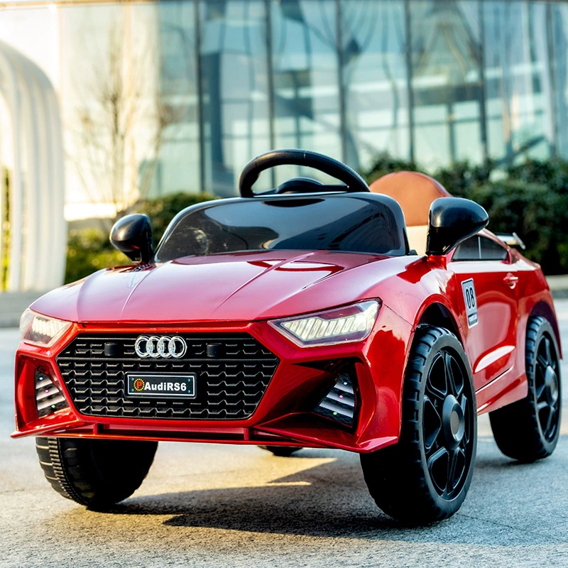 Электрический детский автомобиль Audi на 4 колёсах, пульт и управление через приложение, 1–2 мотора