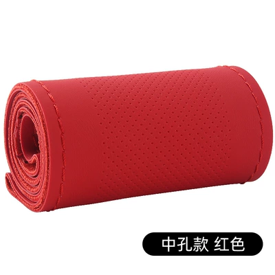 Handlebar Cover for All Seasons, Steering wheel cover - mesoporous-red-38cm