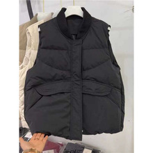 大码女装胖马甲女2025秋冬新款外穿宽松保暖棒球服背心棉衣外套