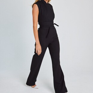 Spot 2024 Summer All-match European and American Hot Solid Color Fashion Sexy Women's Sleeveless Slimming Wide Leg Pants