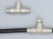 9.52 asiento de pulverización de conexión rápida accesorio de humidificador textil de pulverización de atomización de alta presión tubo de PE de alta presión conector de conexión rápida