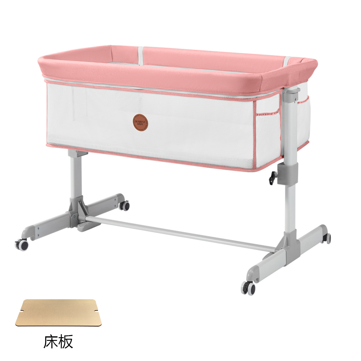 Cama de empalme para bebés, cama multifuncional BB, cama de empalme para recién nacidos, cama de cuna portátil móvil y plegable image 9