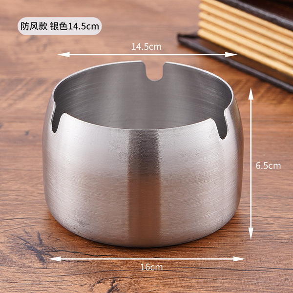 windproof ashtray stainless steel for hotel for commercial use
