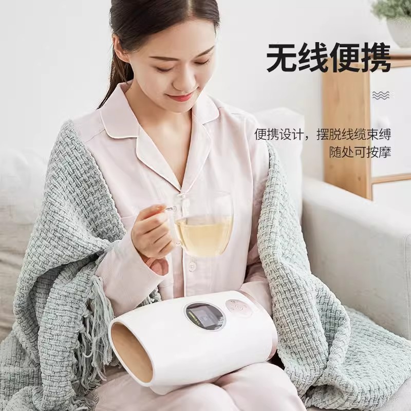 dispositivo de masaje de manos transfronterizos, bolsas de aire de calentamiento, vibración de presión de aire, puntos de acupuntura de las articulaciones de los dedos, amasado, dispositivo de belleza de manos